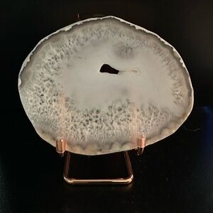 Flower Agate Crystal Slice -6.3oz -5.5x4.5